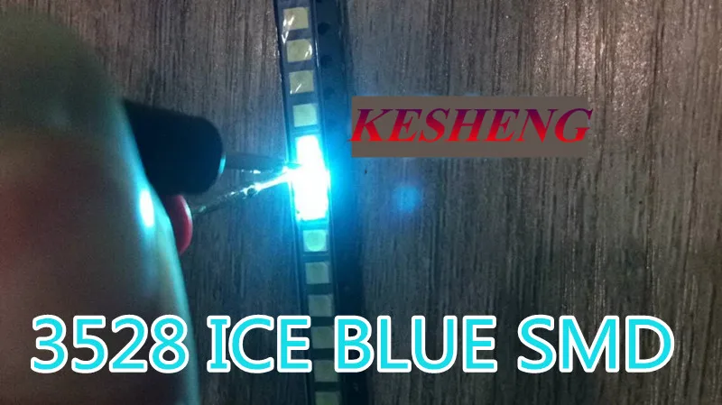4000 шт. SMD LED 3528 синий лед Светодиодная лампа бусины светоизлучающий диод Прямая