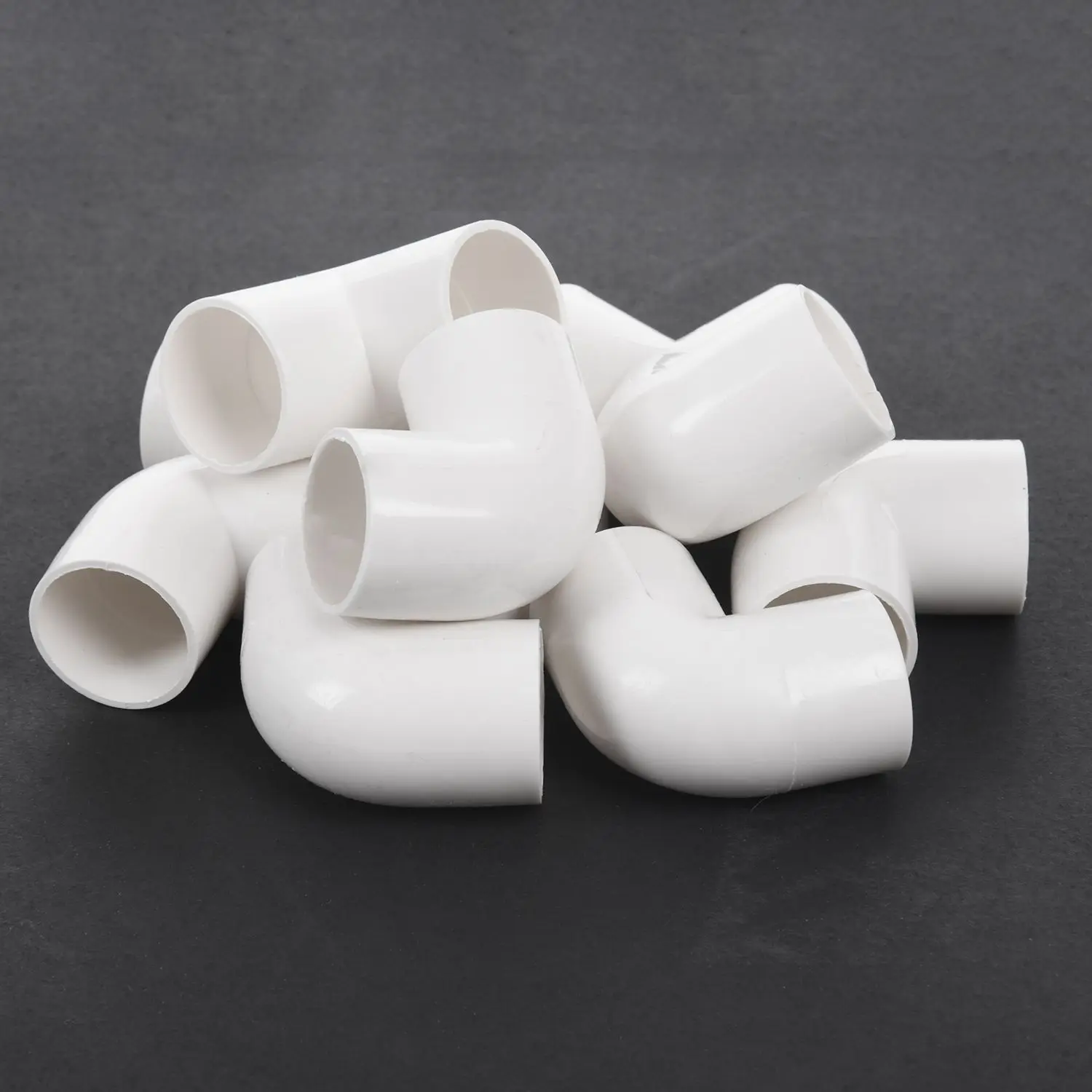 Pvc L Type Pipe Connector 10 Parts 20mm Inner Diameter 90 Degree Angle White Quick Fitting Angle
