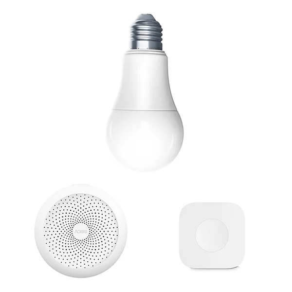 

Xiaomi Smart Home Set Aqara Smart Light Set Hub + Bulb + Smart Wireless Switch Mobile APP Control Smart Home Light