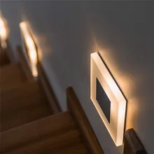 Светодиодный настенный светильник 3 Вт, акриловый настенный светильник, встроенный светильник для ног, для помещений, для лестницы, декоративный Ночной светильник, современный светодиодный настенный светильник