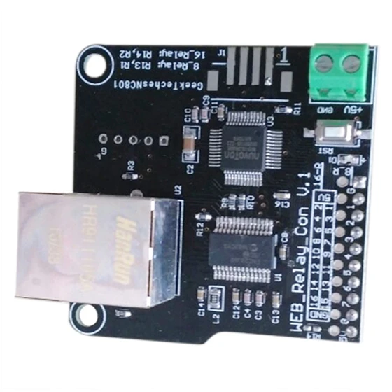 

Network Web Server 8 Channels Relay Ethernet Controller Module