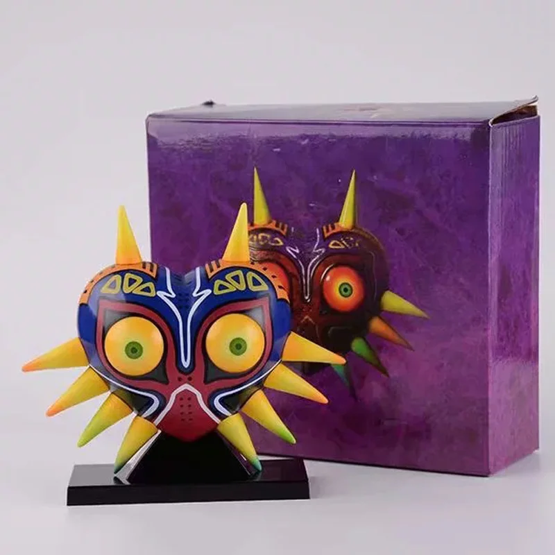 

12cm The Legend of Zelda Majora's Mask Majoras Mask with Light Table Lamp PVC Action Figures toys Anime figure Toys For children