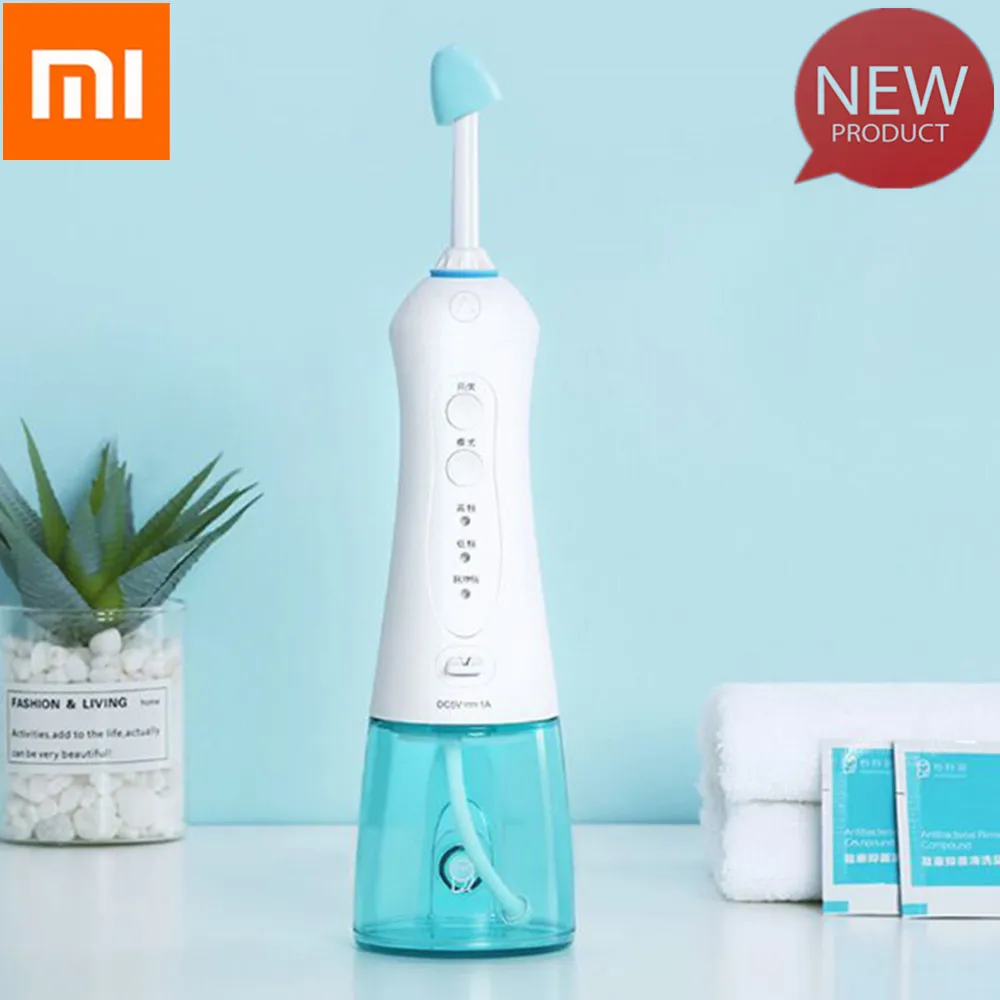 

Xiaomi Electric Oral Irrigator Portable Water Dental Flosser Water Jet Cleaning Tooth Mouthpiece Nasal Wash Set Xiaomi Youpin