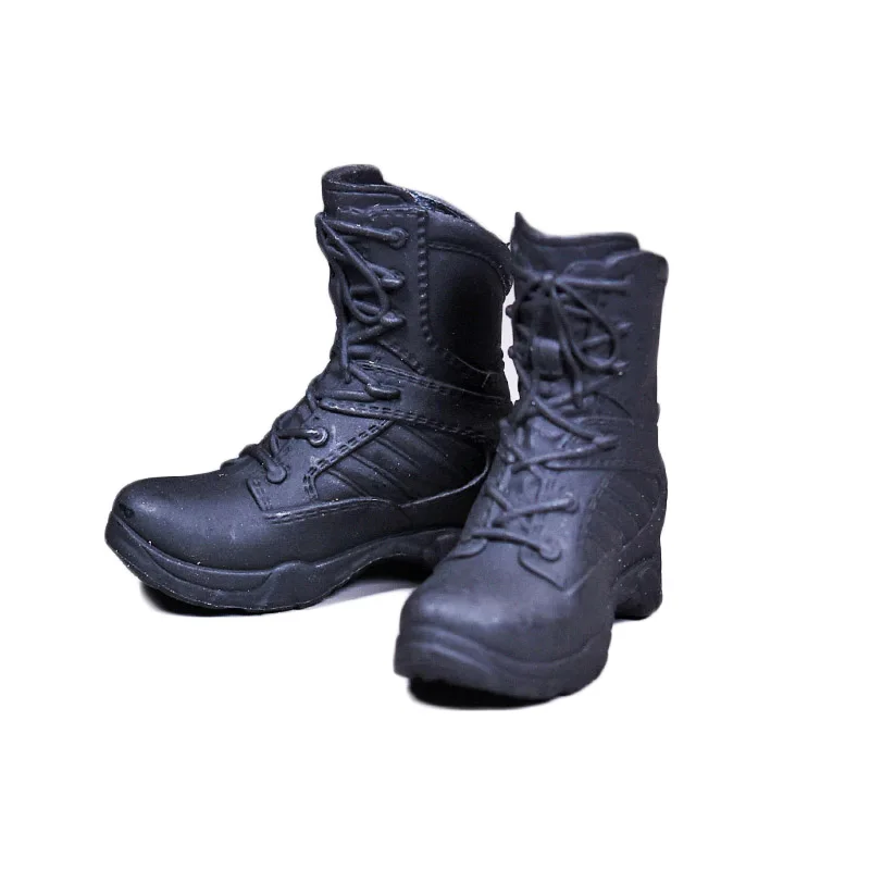 

1/6 Scale Military Shoes Combat Tactical Boots For 12 Phicen Figures Black Cute