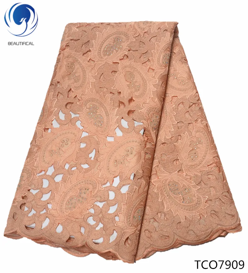 

BEAUTIFICAL organza lace nigerian fabric latest lace fabric french laces fabrics high quality tulle french 5yards/lot TCO79