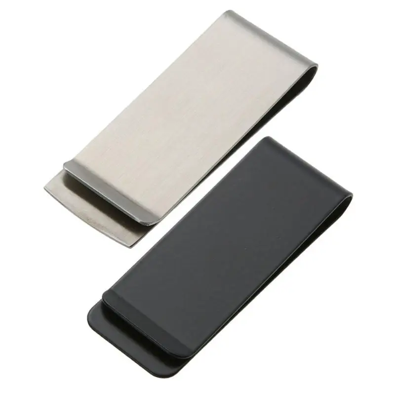 

2018 Latest Metal Stainless Steel Money Clips Wallet Folder Clip Collar Wallet Cash ID Credit Card Money Holder