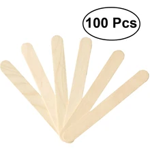 100 шт, одноразовые палочки для депиляции, шпатель для депиляции и депиляции, дерево