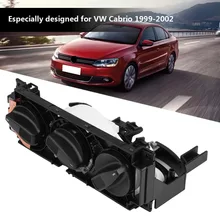 Interruptor de ar condicionado automotivo, controle do aquecedor para vw golf cabrio jetta mk3, ventoinha euro 1h0820045d, instalação de ar condicionado