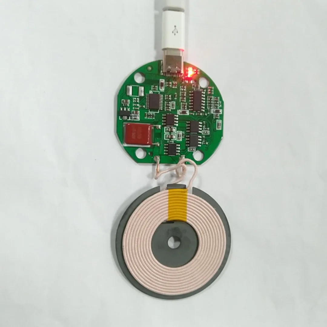 High Quality Type-c Qi Wireless Charger PCBA Circuit Board With Coil Fast Charging Pad wireless charging standard Accessories High Quality Type-c Qi Wireless Charger PCBA Circuit Board With Coil Fast Charging Pad wireless charging standard Accessories