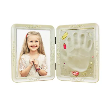 

Desktop Collectction Kids Handprint Footprint Photo Picture Household Decoration Diy Imprint Kids Born Novelty Gift Photo Frame