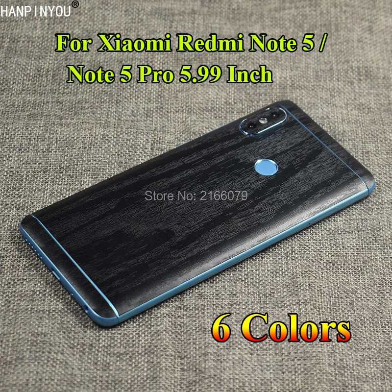 

For Xiaomi Redmi Note5 / Note 5 Pro 5.99" Full Back Cover 3D Imitation Wood Grain Protection Skin Decal Sticker (Not a Case)