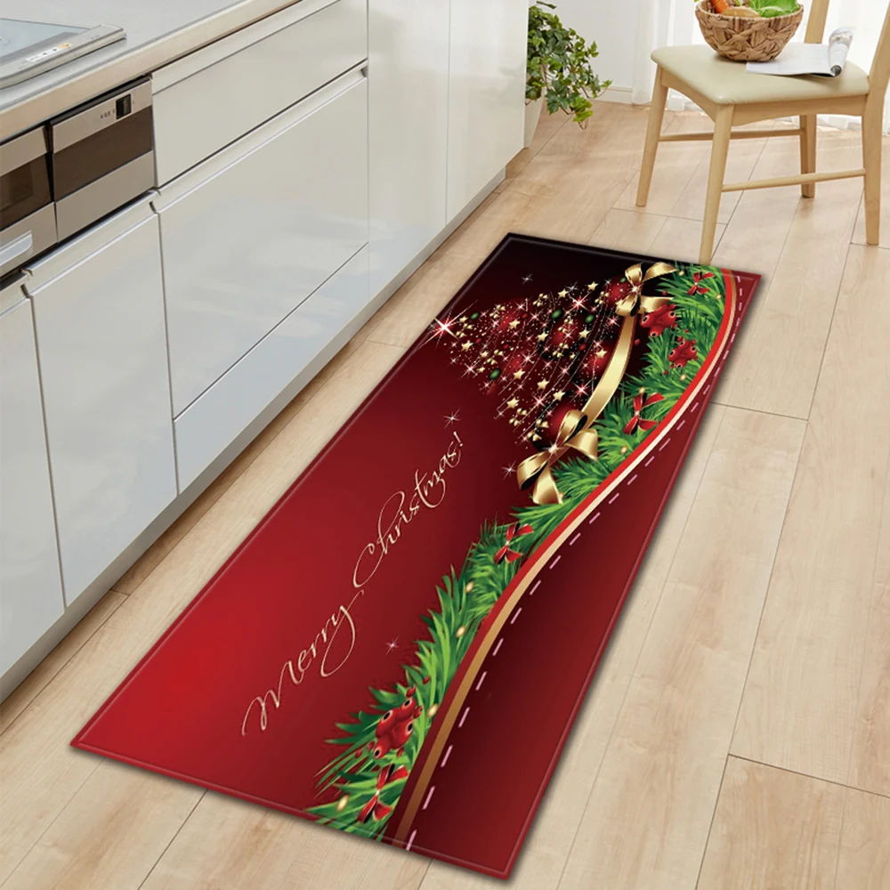 Long Non slip Christmas Carpet Home Decoration Living Room Kitchen