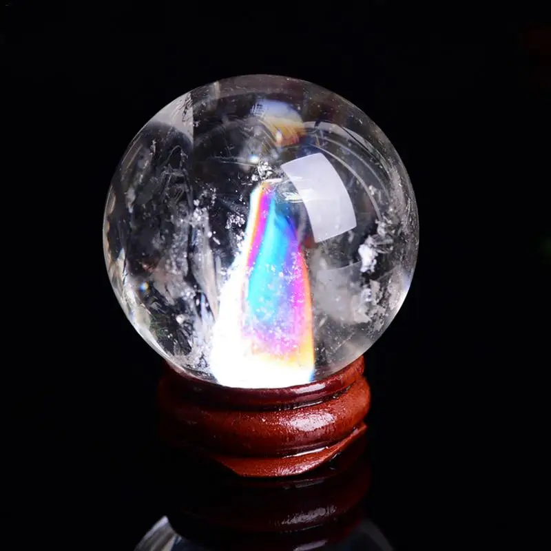 

Natural Fluorite Rock Crystal Stone Lucky Ball Point Healing Hexagonal Wand Quartz Rainbow Ball Decor Colorful Treatment