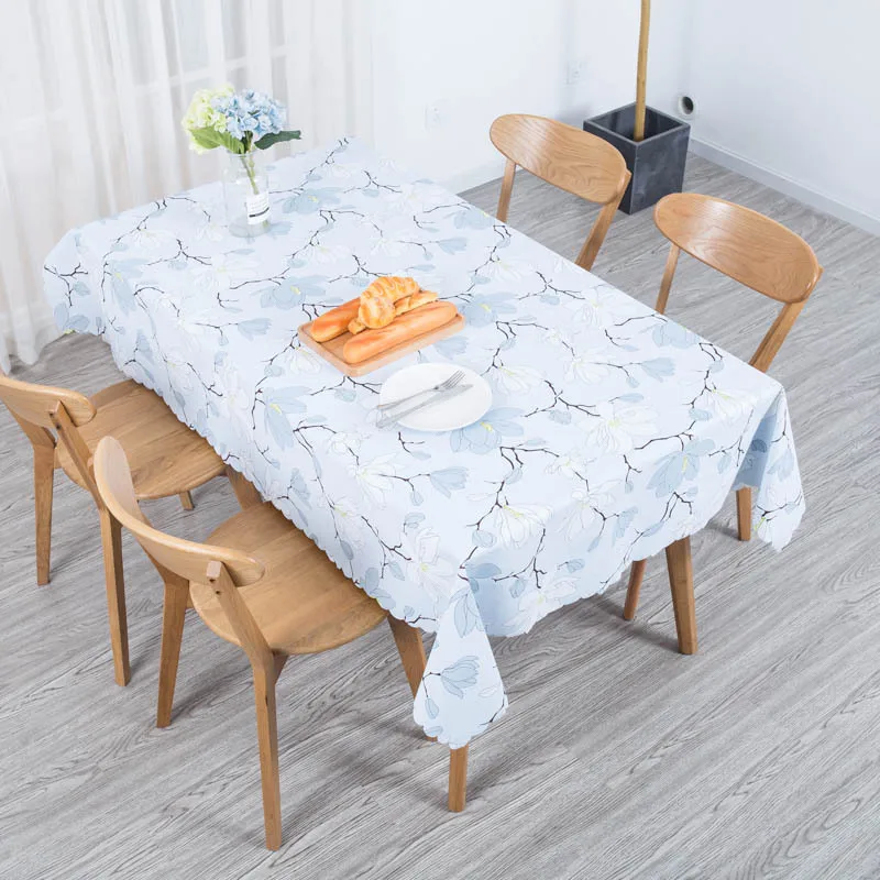 

YRYIE Rectangular PVC Waterproof Oilproof Tablecloth Plastic Kitchen Fabric Round Coffee Tea Oil Cloth Table Cover For Tablel
