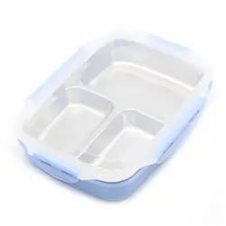 SNNY-Ланч-бокс из нержавеющей стали Портативный Пикник офис школьный контейнер для еды с отделениями Microwavable термальный Bento box