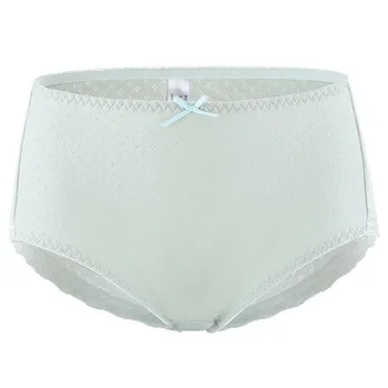 

Women's 2 Pack Underpants Mid-rise Solid Color Tummy Cotton Underpants Briefs