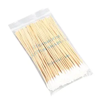 

5packs 100pcs/pack Disposable Cotton Swab for Ear Cleaning Makeup Application