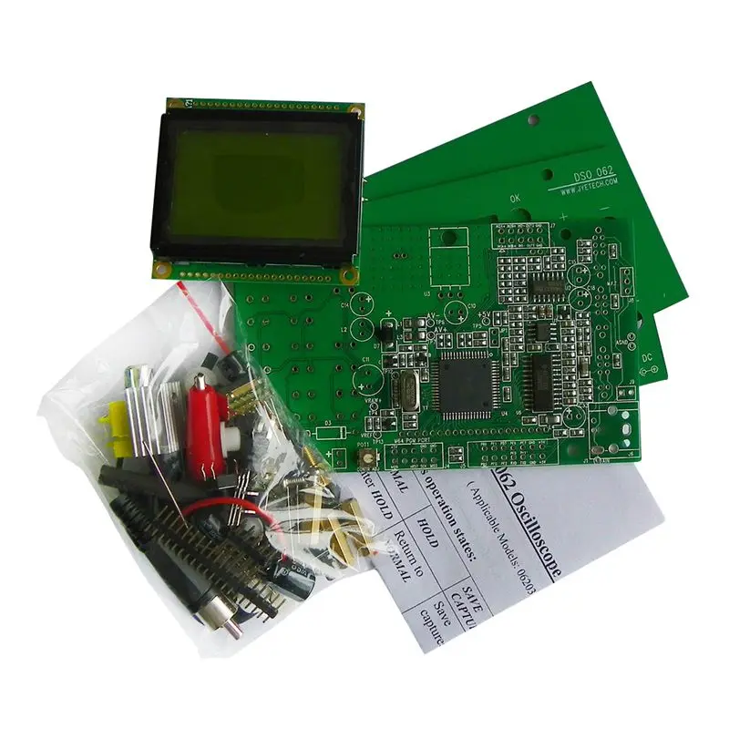

DSO062 Digital Oscilloscope 1 MHz Analog Bandwidth 20 MSa/s DIY Kit for Arduino r3