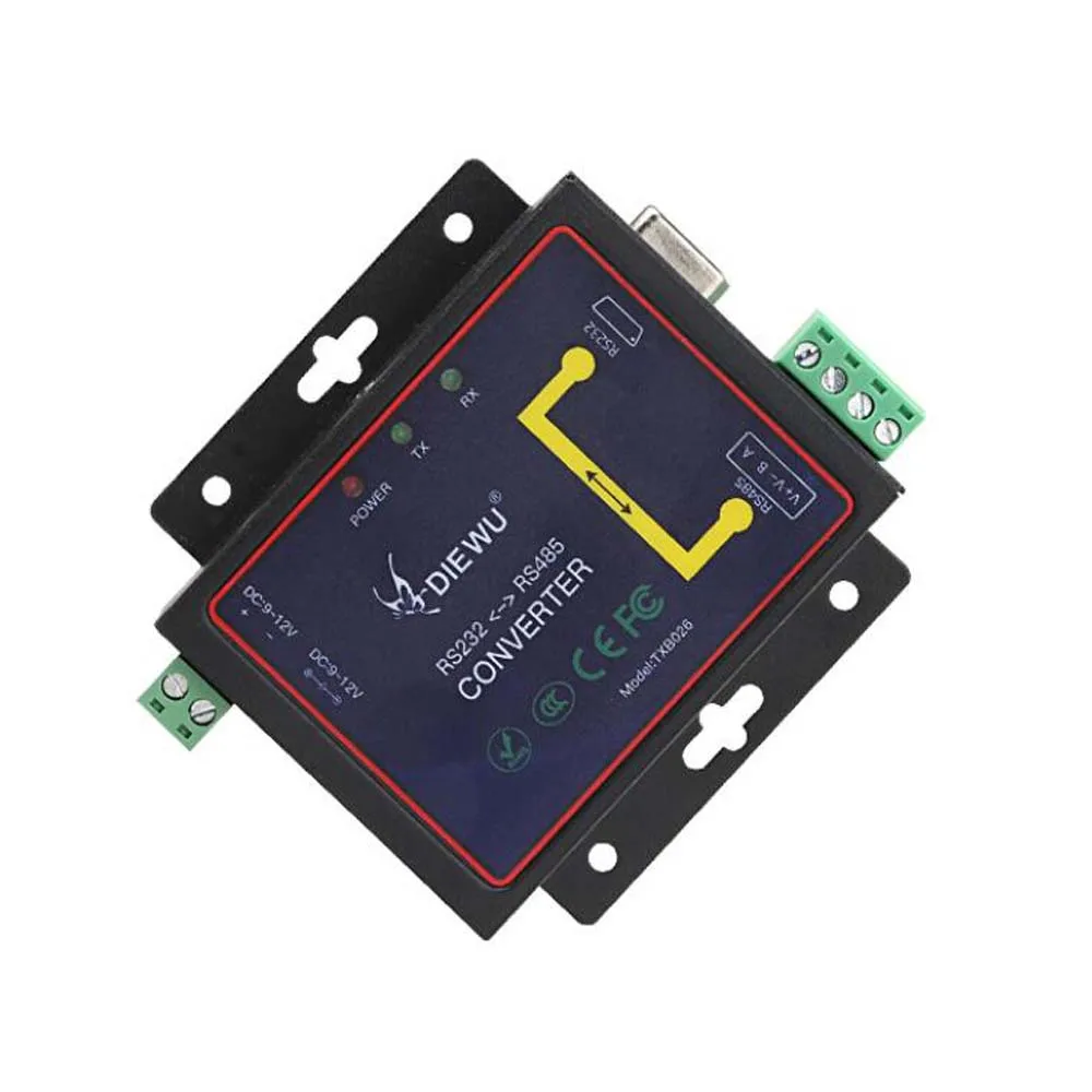 

With Power Port RS232 to RS485 Bilateral converter Serial Port 9Pin Communication Connection Support Point to Point