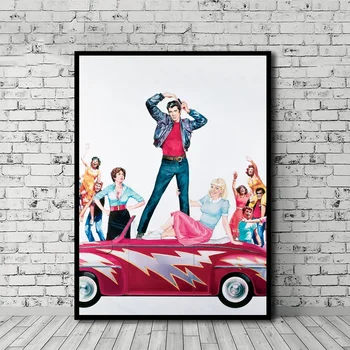 

Grease Poster Movie Art Canvas Print Wall Art Home Decor No Frame Dropshipping