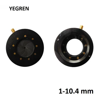 

1-10.4 mm Aperture Diameter Zoom Iris Diaphragm Aperture Condenser for Microscope Camera Optical CCTV Lens Optical Instrument