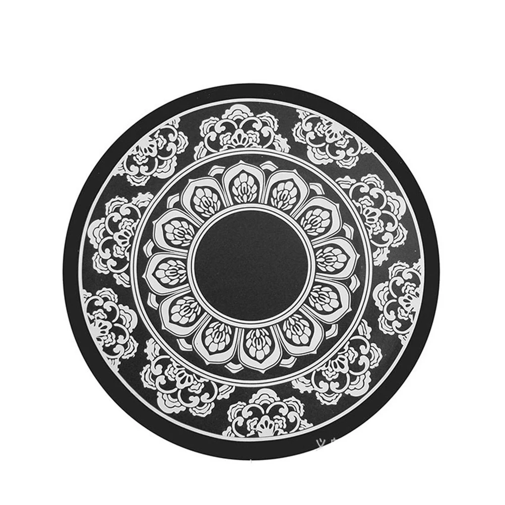 

Car Non-Slip Mat Magic Slide-Proof Pad Dashboard Sticky Dash Adhesive Phone Mobile Holder Anti-Slip Lotus Printed Mat (Black)