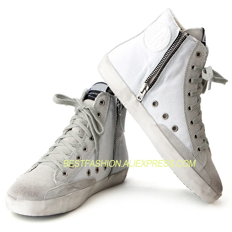 

Genuine Cow Leather Men Sneakers Long Shoes Breathable Brown Star Round Toe Cross-tied Lace up New Arrival