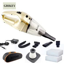 Grikey Powerful Wireless Car Vacuum Cleaner Mini Handheld Vacuum Cleaner Cyclone Car Dry Wet Cleaning 120W Gift KIT