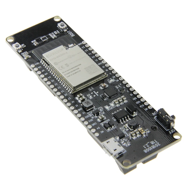 Ttgo T-энергии Esp32 8 Мбайт Psram Esp32-Wrover-B Bluetooth модуль беспроводного доступа Wi-Fi, 18650 Батарея макетная плата Мощность индикаторная лампа красный