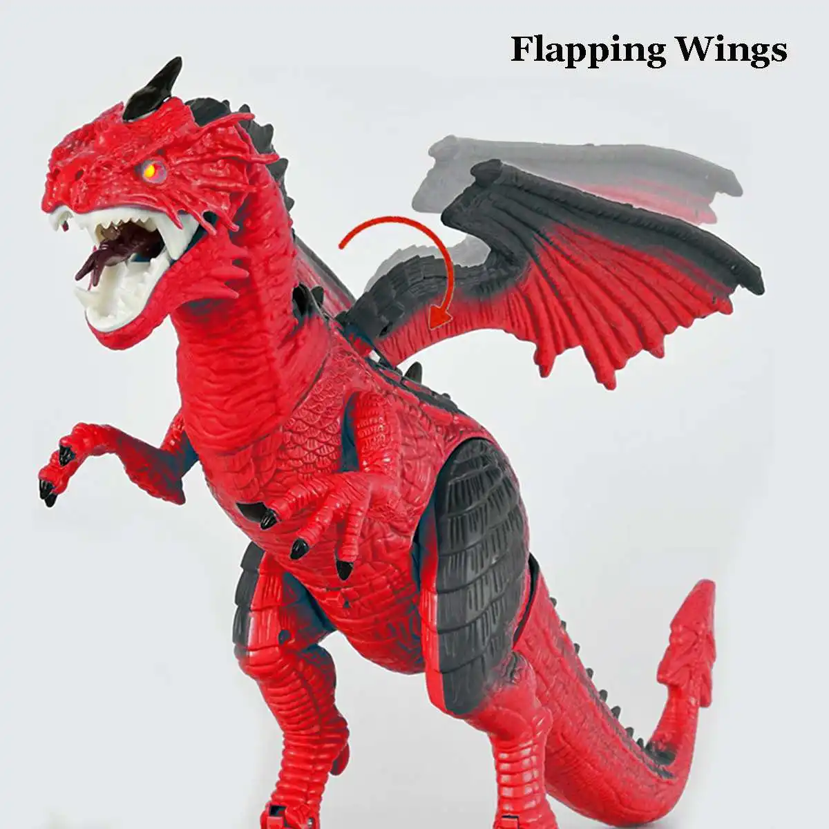

Walking Dinosaur Electric RC Dragon Kids Toy With Light & Sound & Shaking Head Funny Gift for Kids Glowing Eyes Head Wings Moves