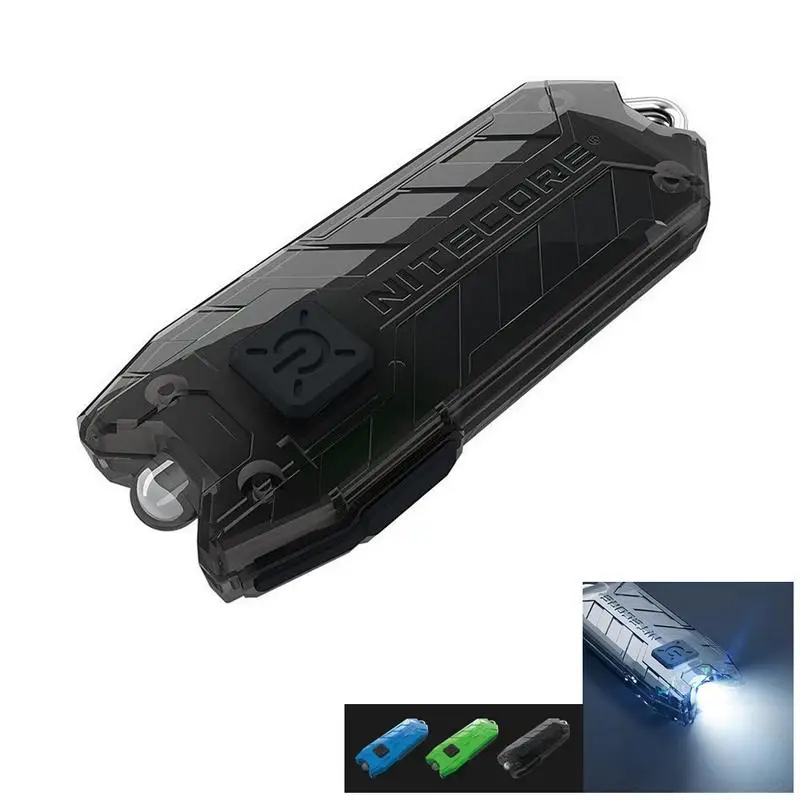 

LAIDEYI Tube Portable Light Micro-USB Rechargeable EDC Pocket Flashlight Waterproof Mini Size Light weight 10 Colorful Key Lamp