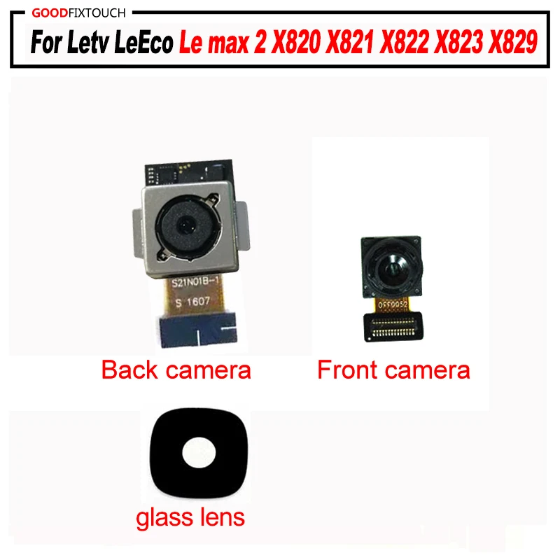 

For Letv LeEco Le max 2 X820 X821 X822 X823 X829 Back Rear Camera with front camera small camera Module Replacement with glass
