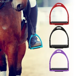 Horse Riding Stirrups Flex Aluminum Horse Saddle Anti-skid Horse Pedal Equestrian Safety Equipment Horse Riding Stirrups Flex Aluminum Horse Saddle Anti-skid Horse Pedal Equestrian Safety Equipment