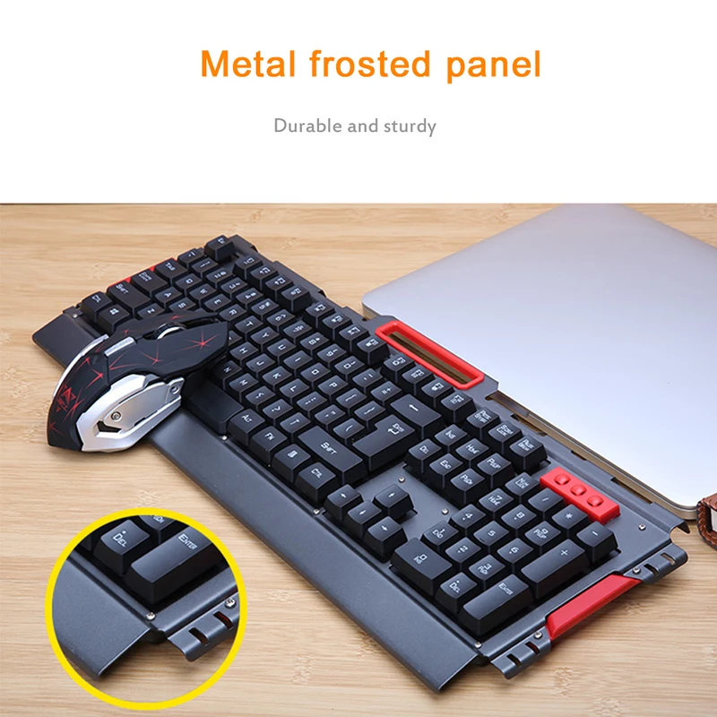 2.4g беспроводное устройство мультимедиа Эргономичный Usb игровая клавиатура Мышь