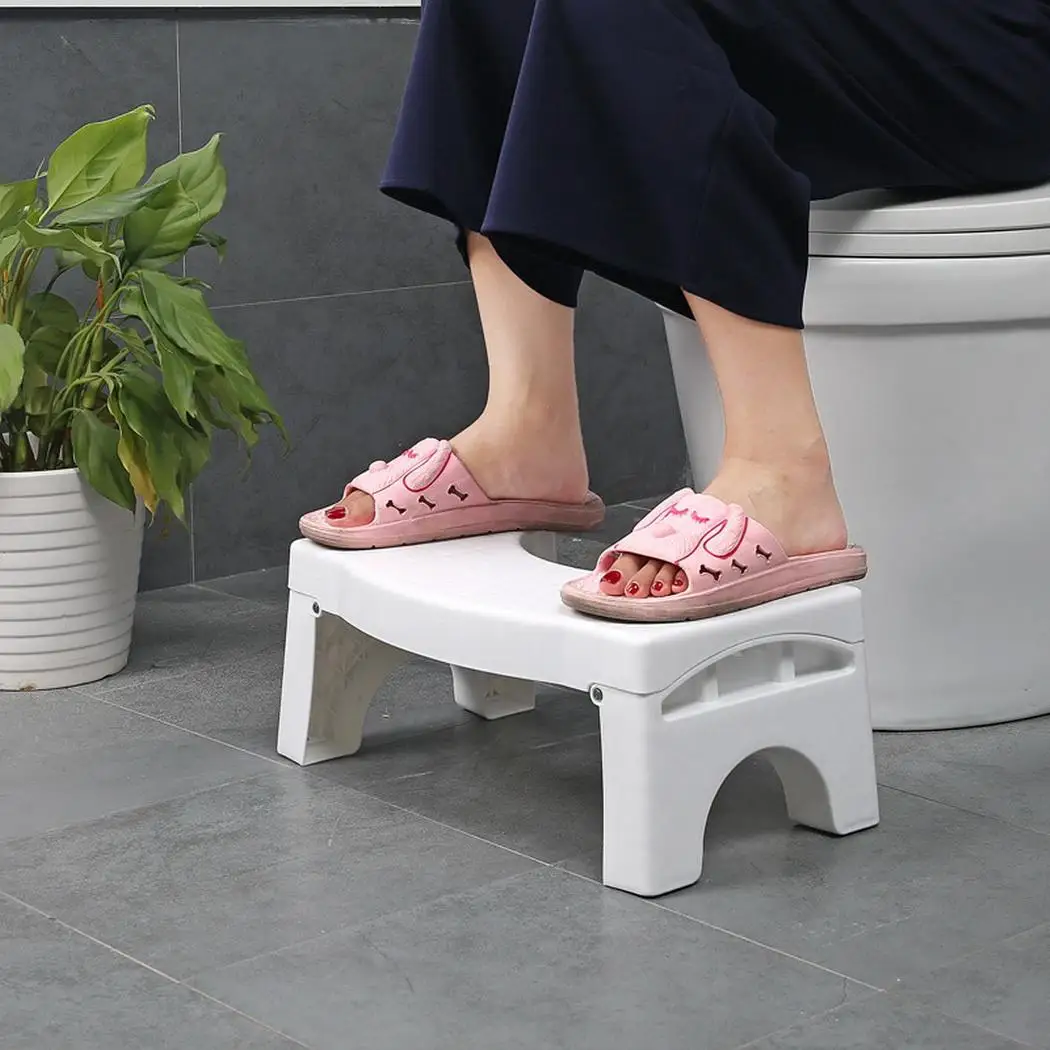 

Non-slip Toilet Foot Stool Folding Toilet Auxiliary Stool Bathroom Supplies Bathroom, Non-Slip, Heighten,