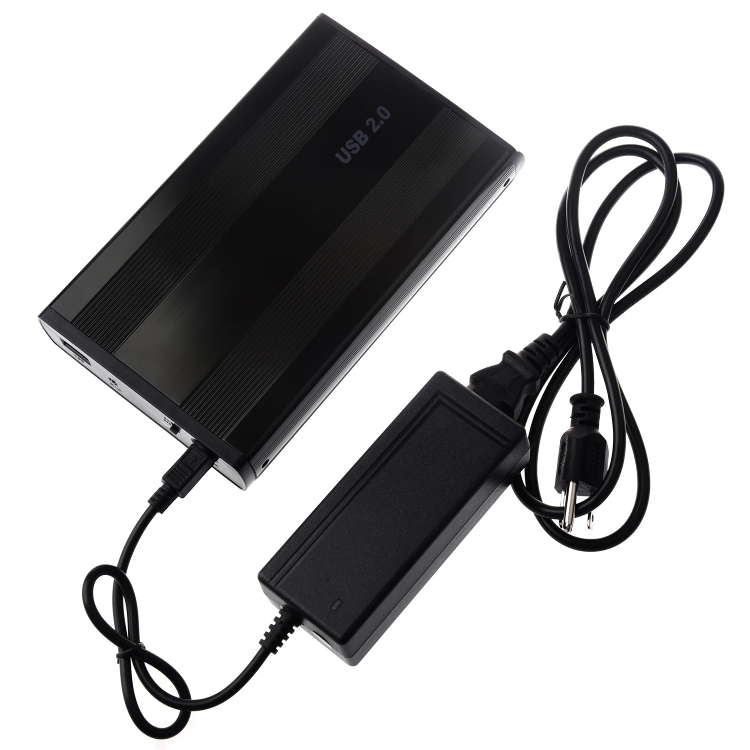 

3.5" IDE HDD Enclosure Black High-speed external storage system for 3.5 inch hard disk drive Supports up to 500 GB