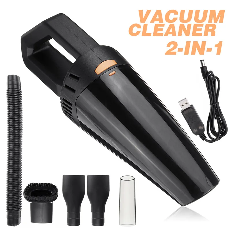 

Car Vacuum Cleaner Handheld Mini Vacuum Cleaner Super Suction Wet And Dry Dual Use Portable Vacuum Cleaner+USB charging cable
