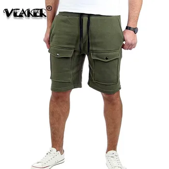 

2019 New Brand Baggy Jogger Shorts Male Summer Big Pocket Man Short Pants Green Sweatpants Fashion Summer Men Skateboard Shorts