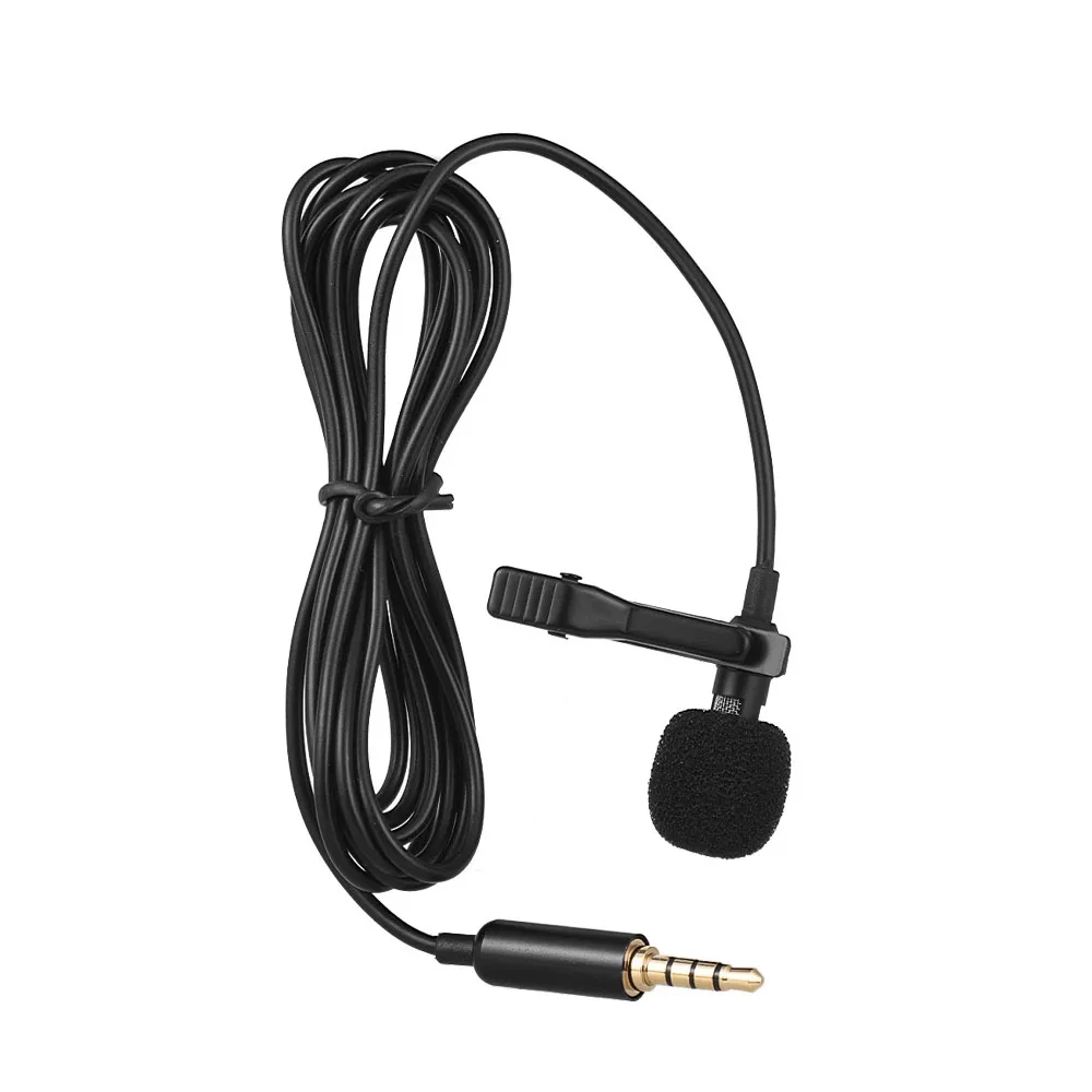 

Andoer Mini Portable Clip-on Lapel Lavalier Condenser Mic Wired Microphone for iPhone for iPad Android Smartphone DSLR Camera