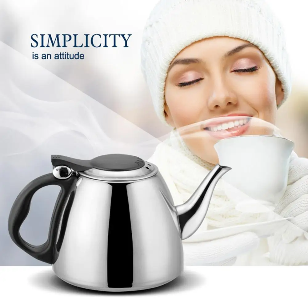 1.2l Stainless Steel Water Kettle Handheld Flat Bottom Water Kettle