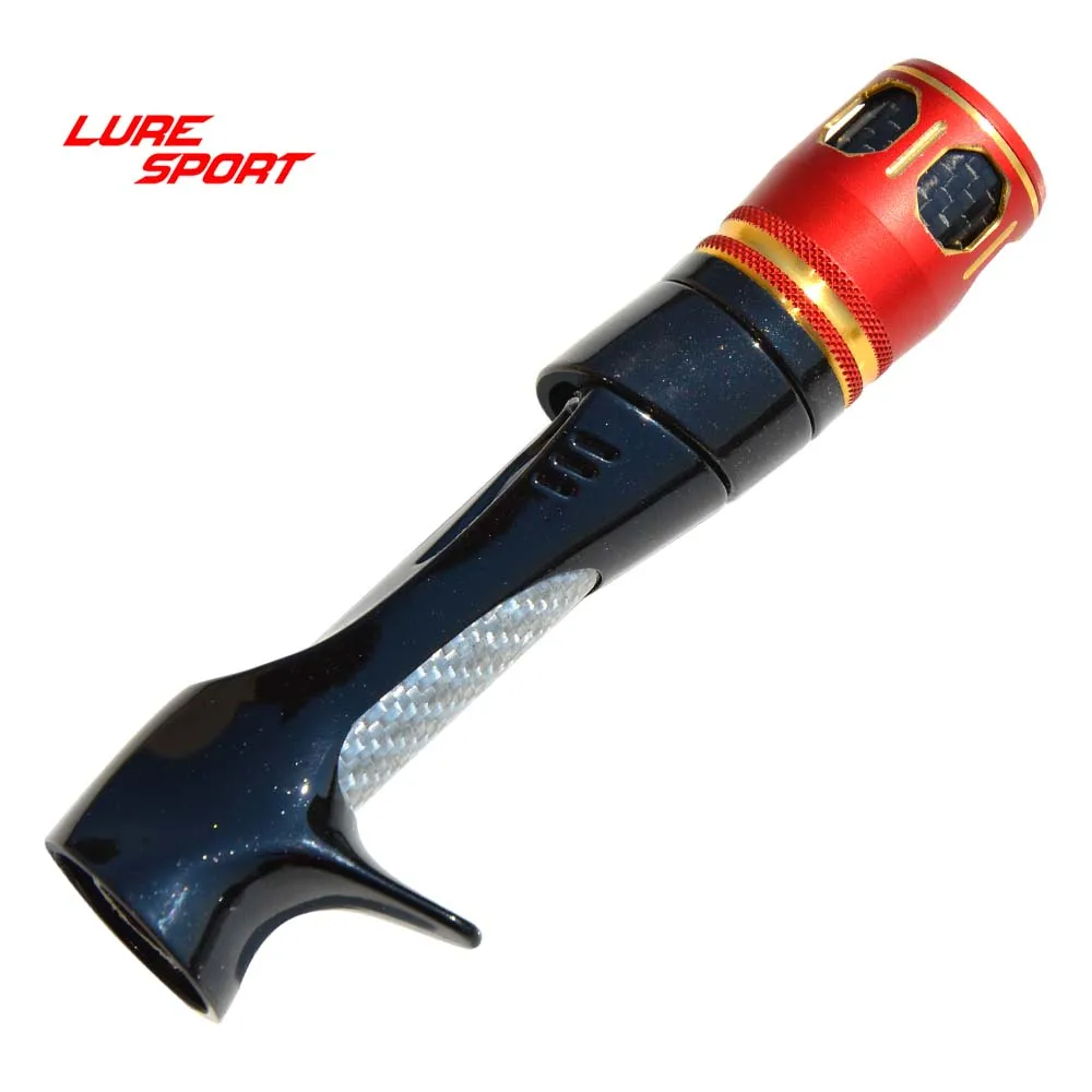 LURESPORT 2 комплекта катушка сиденье шт черная краска красный/Золотой алюминиевое отверстие MK крышка стержень строительный компонент углеродная трубка ремонт DIY аксессуар