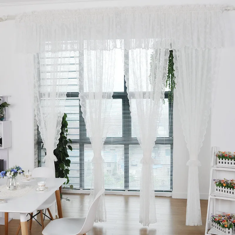 

280cm*20m one Roll White Lace Curtains Tulle Living Room Voile Curtains For Window Bedroom Lace Curtains Cloth Fabrics Drape