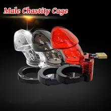 Male Chastity Device Cage Cock Ring BDSM Bondage Fetish Locking Gay Penis Sleeve Chastity Device Belt Sex Toys For Men Male Chastity Device Cage Cock Ring BDSM Bondage Fetish Locking Gay Penis Sleeve Chastity Device Belt Sex Toys For Men