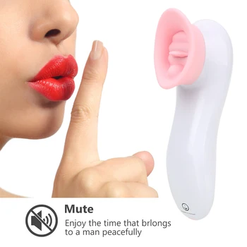 Sexy Tongue Sucking Vibrators For Women Clitoris Sucker Vaginal Nipple Licks Anal Plug Female Masturbator Sex Toys Adults Erotic 3