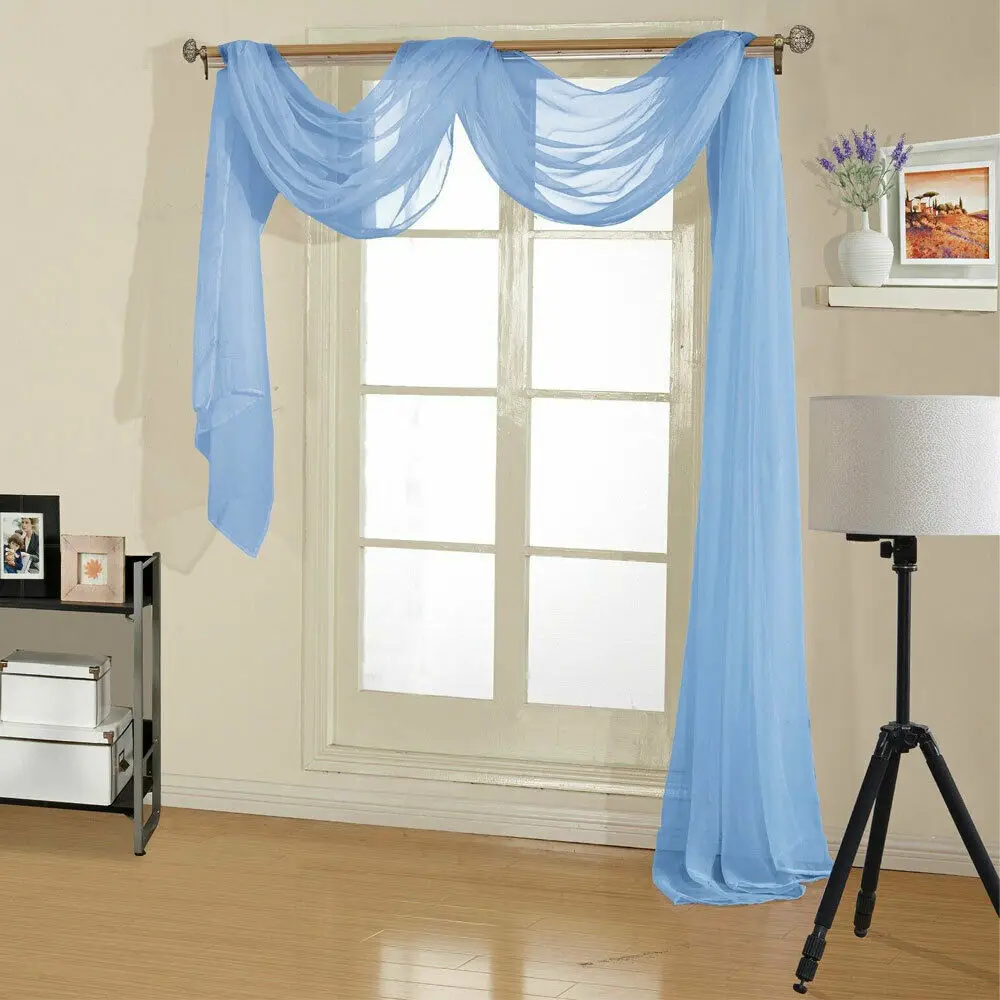Home Textile Window Pastoral String Curtains Patio Net Fringe For