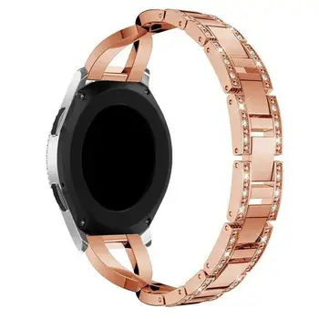 

Stainless Steel Strap For Samsung Galaxy Gear S3 Rhinestone Wristband Ajustable Watch Band 22mm