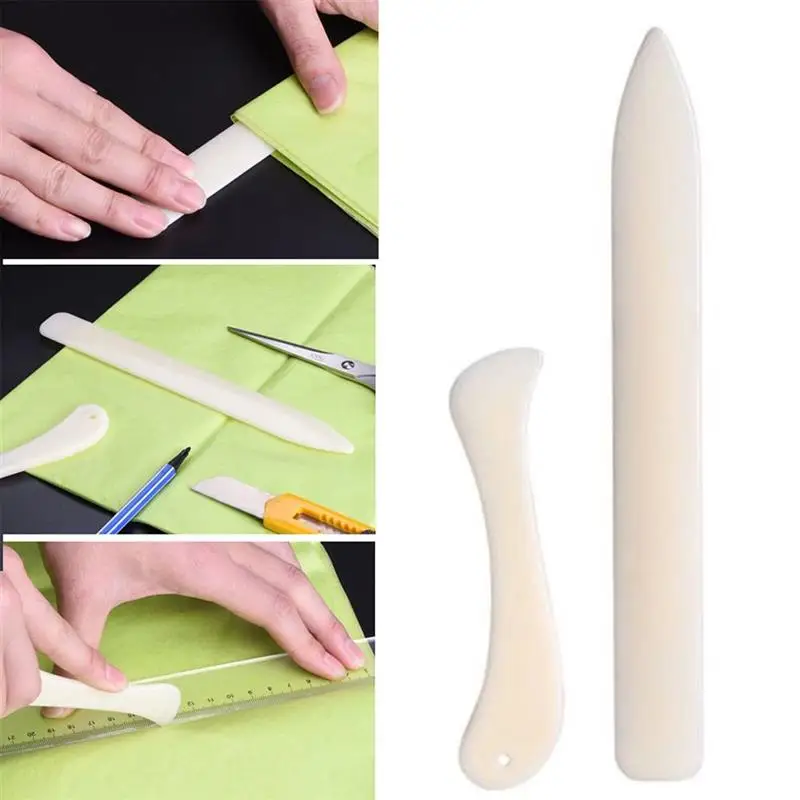 

Leather Craft Tools Bone Folder For Leather Scoring Folding Creasing Edges Paper Handmade Sewing Tools Accessories 2PCS