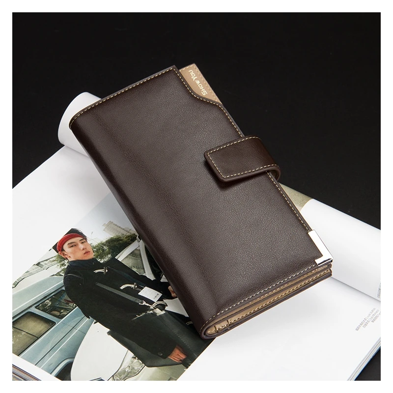 

Wallet Men's Long Section Europe And America Casual Multi-Function Clutch Bag Male Card Package Multi-Card Holder