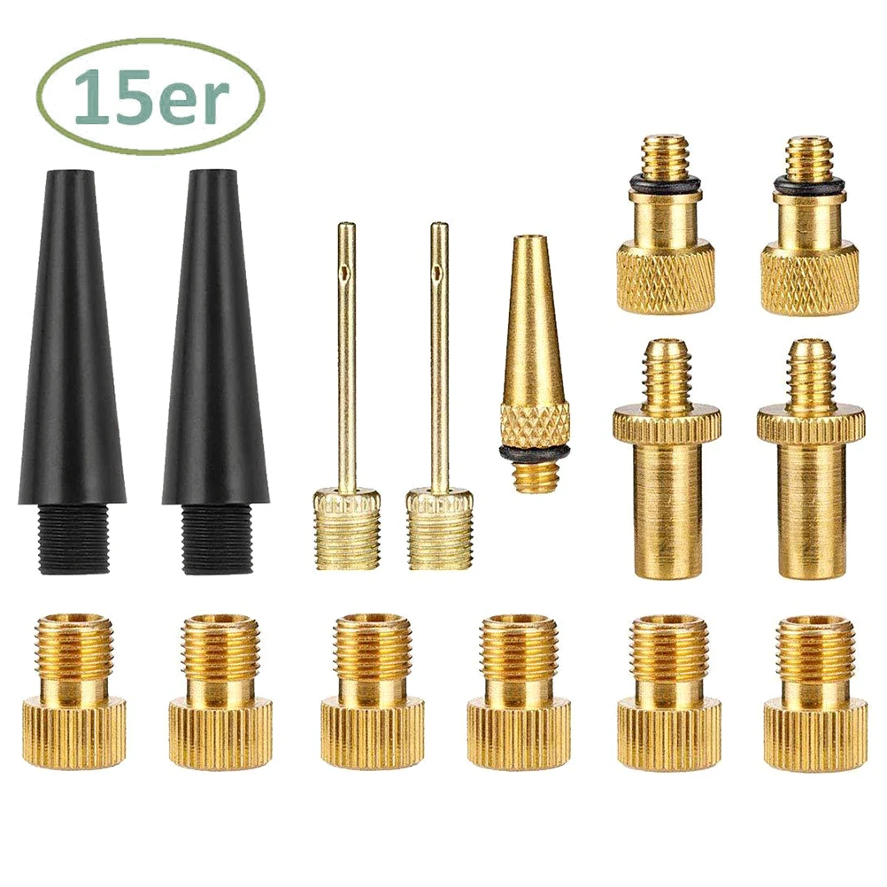 

Bicycle Basketball Pneumatic Needle Converter Schrader Presta Valve Ventil Adapter Set Bicycle Pump Tube