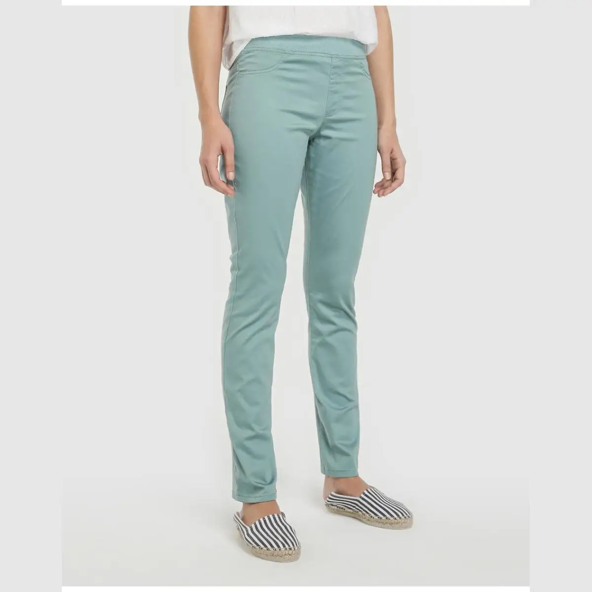 UNIT-WOMAN-SYNTHETIC-Брюки-женские брюки UNIT ARTIC GREEN | Женская одежда